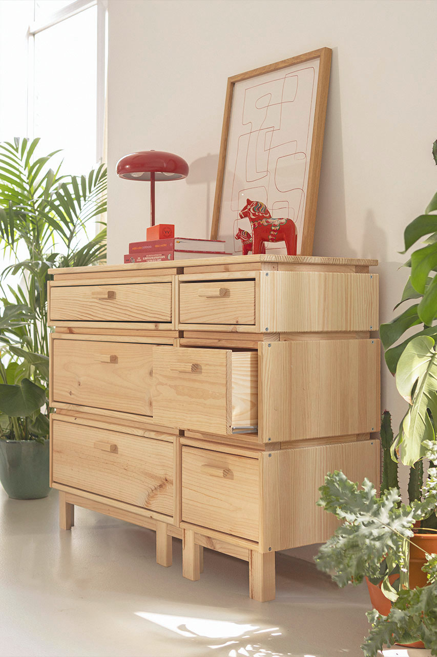 Imagen de ambiente 3 para:Cómoda de madera de diseño